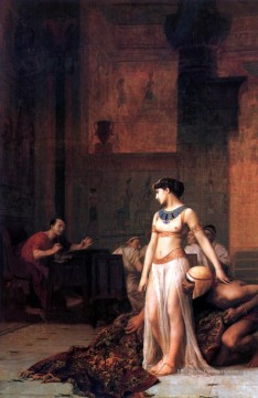 Cléopâtre avant César Orientalisme Grec Arabe Jean Léon Gérôme Peinture à l'huile